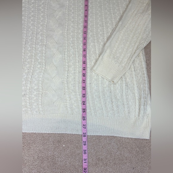 Kaileigh Cream Cable Knit Sweater - Picture 3 of 5